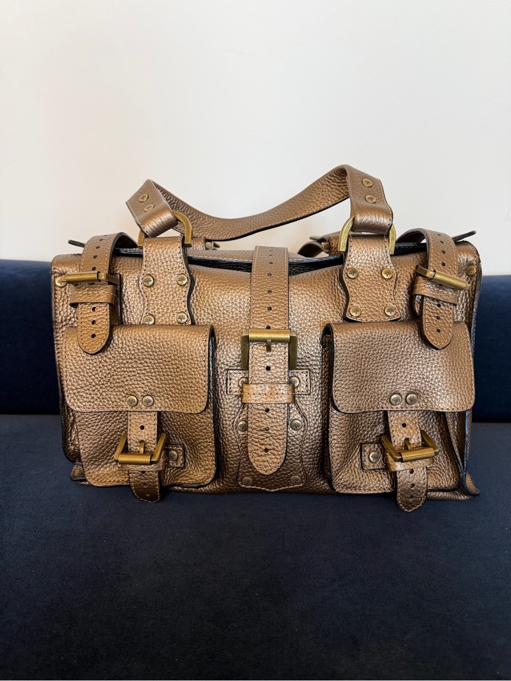 Mulberry Roxanne, bronze leather
